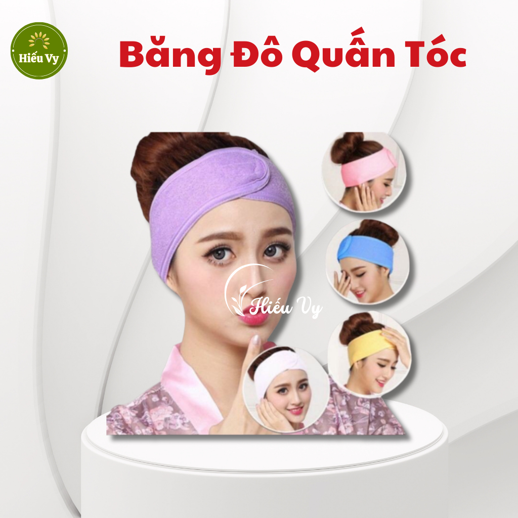 Băng đô quấn tóc có nhám dính loại dày dặn