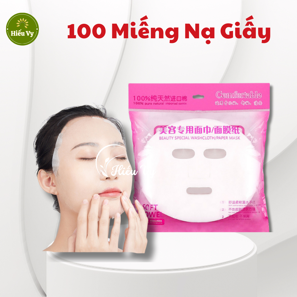 Túi 100 miếng mặt nạ giấy khô cho spa và cá nhân