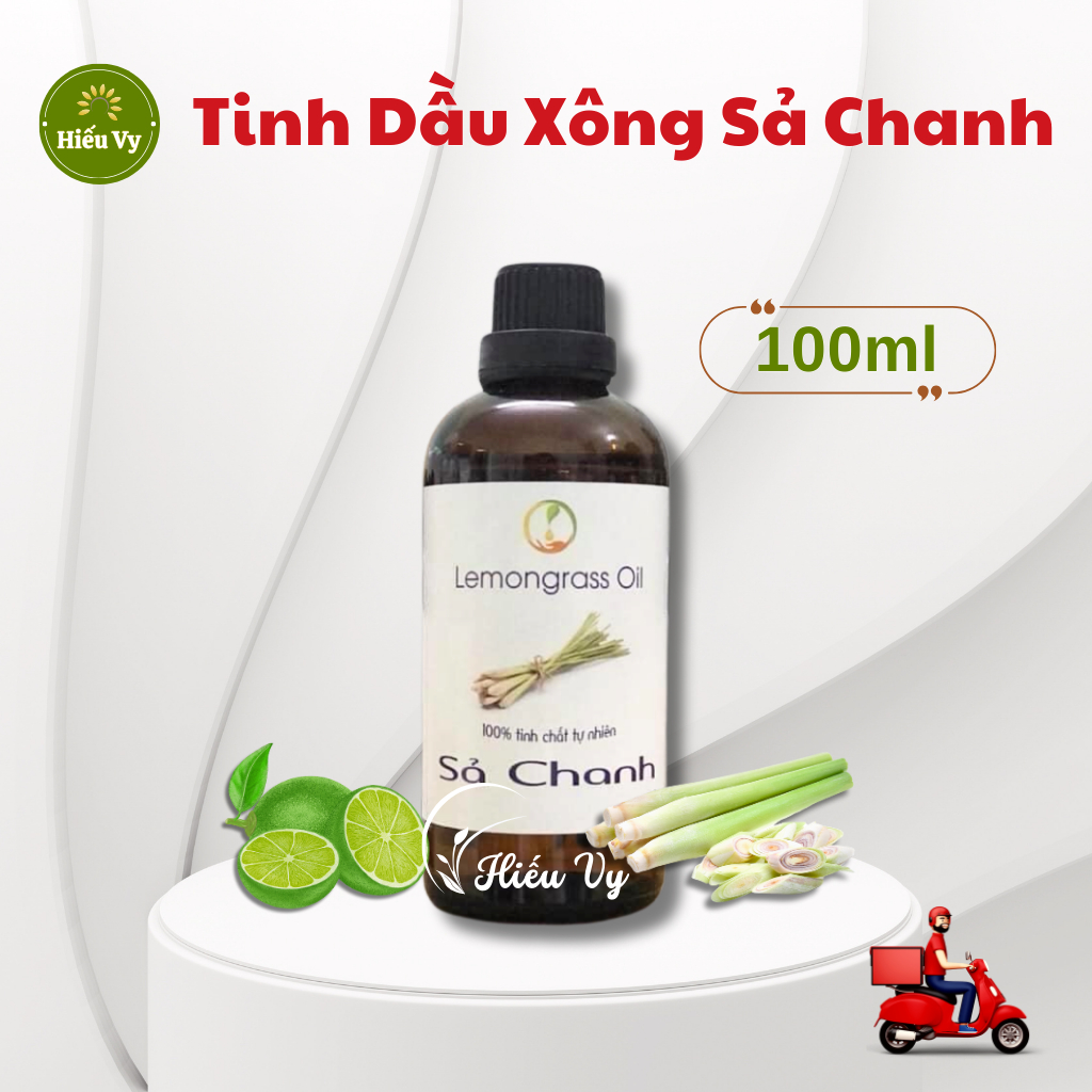 Tinh dầu xông Sả Chanh 100ml thiên nhiên dùng xông mặt và xông phòng