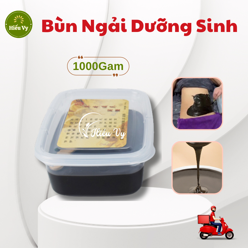 Bùn ngải cứu giảm béo dưỡng sinh 1kg | Bùn cứu giảm đau mỏi vay gáy xương khớp