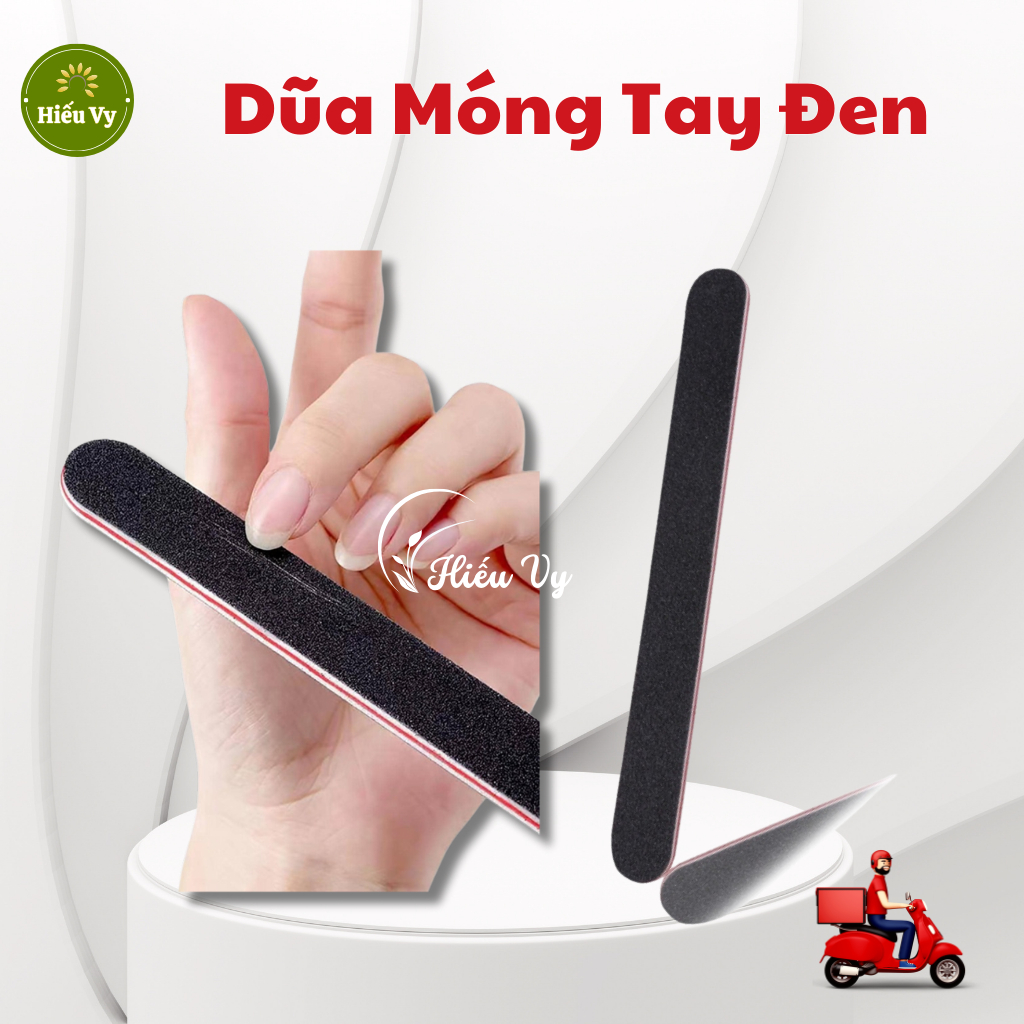 Combo 5 Dũa móng tay đen mỏng