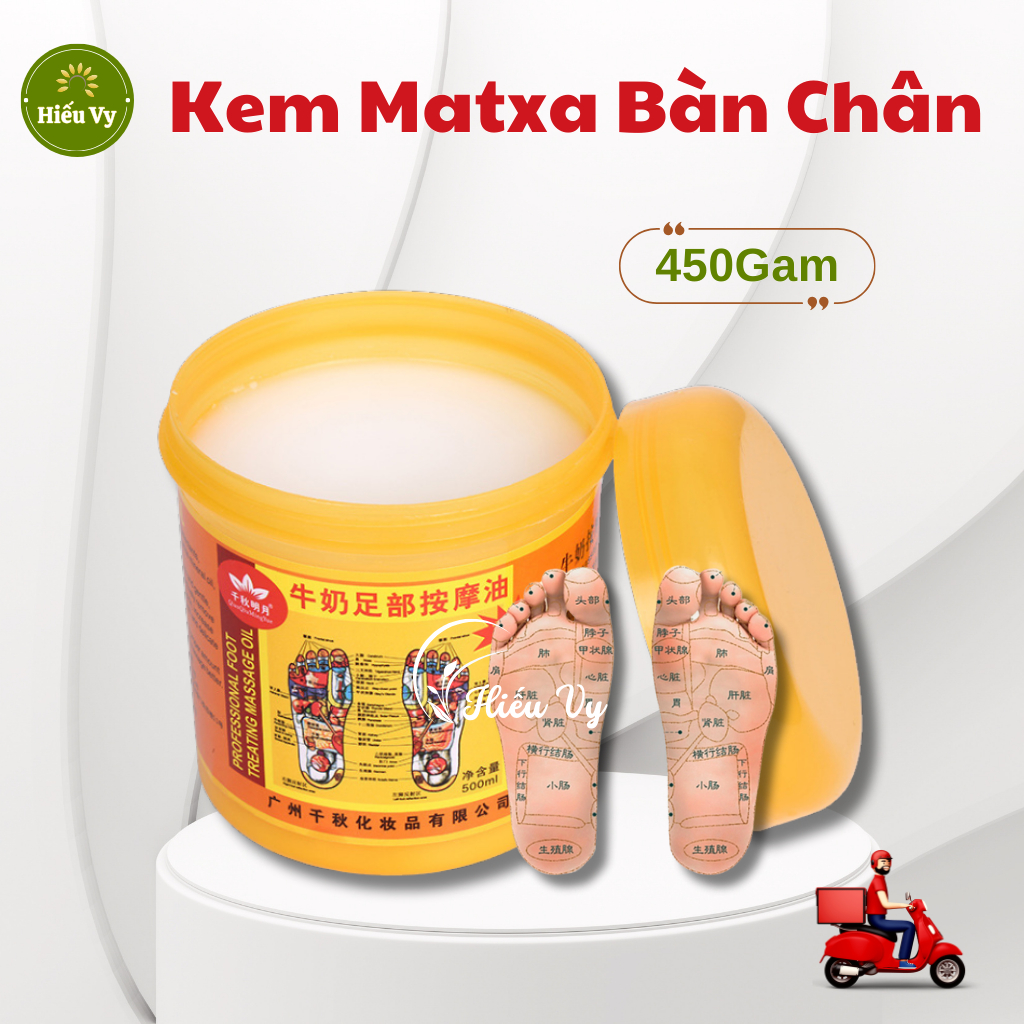 Kem massage tẩy da chết chân 320gam Gừng, Collagen làm mềm biểu bì, giảm khô da, giúp đôi chân mịn màng và giữ ấm chân