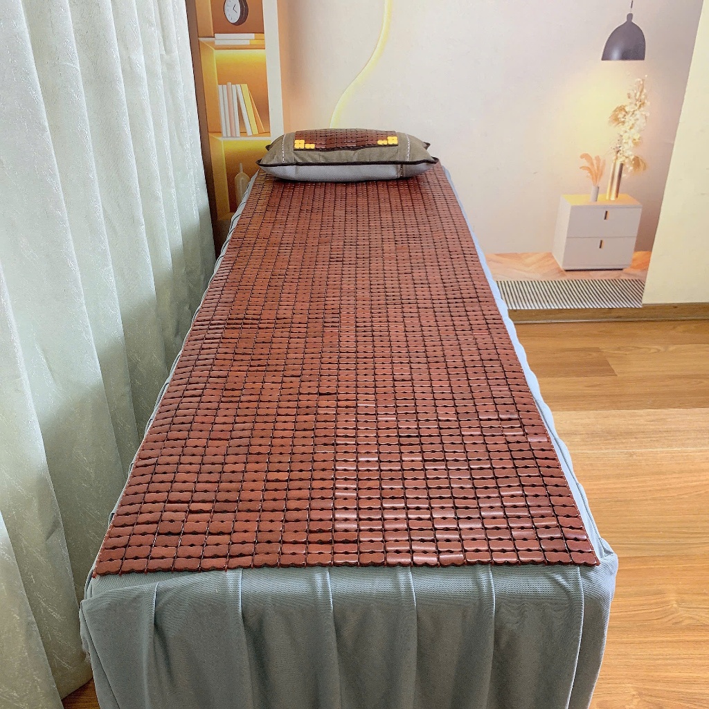 Chiếu đặt riêng  60*2m8, Chiếu trúc không viền hạt nâu mới