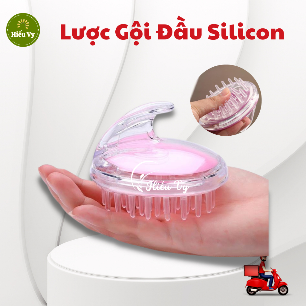 Lược silicon gội đầu, massage đầu đa năng