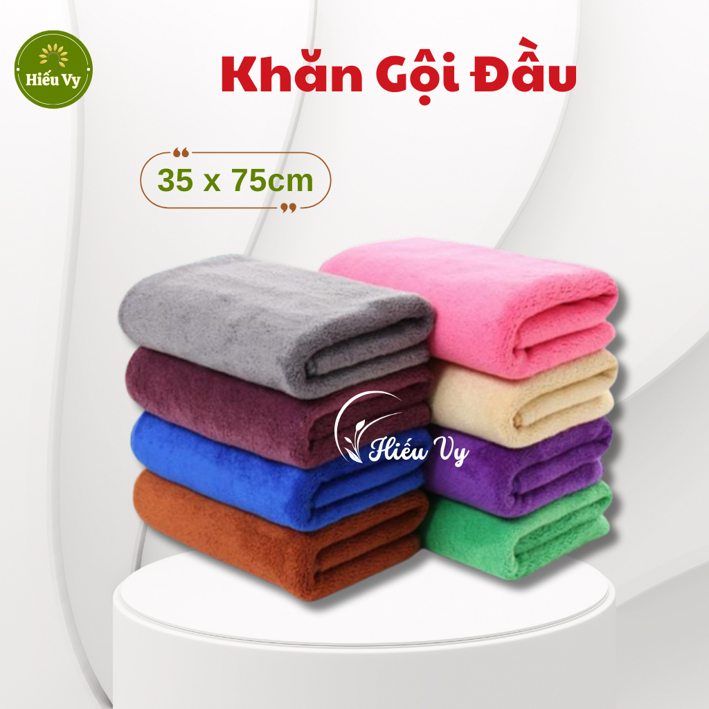 Khăn gội Spa 35x75cm | Khăn gội đầu, quấn đầu spa dày dặn siêu thấm