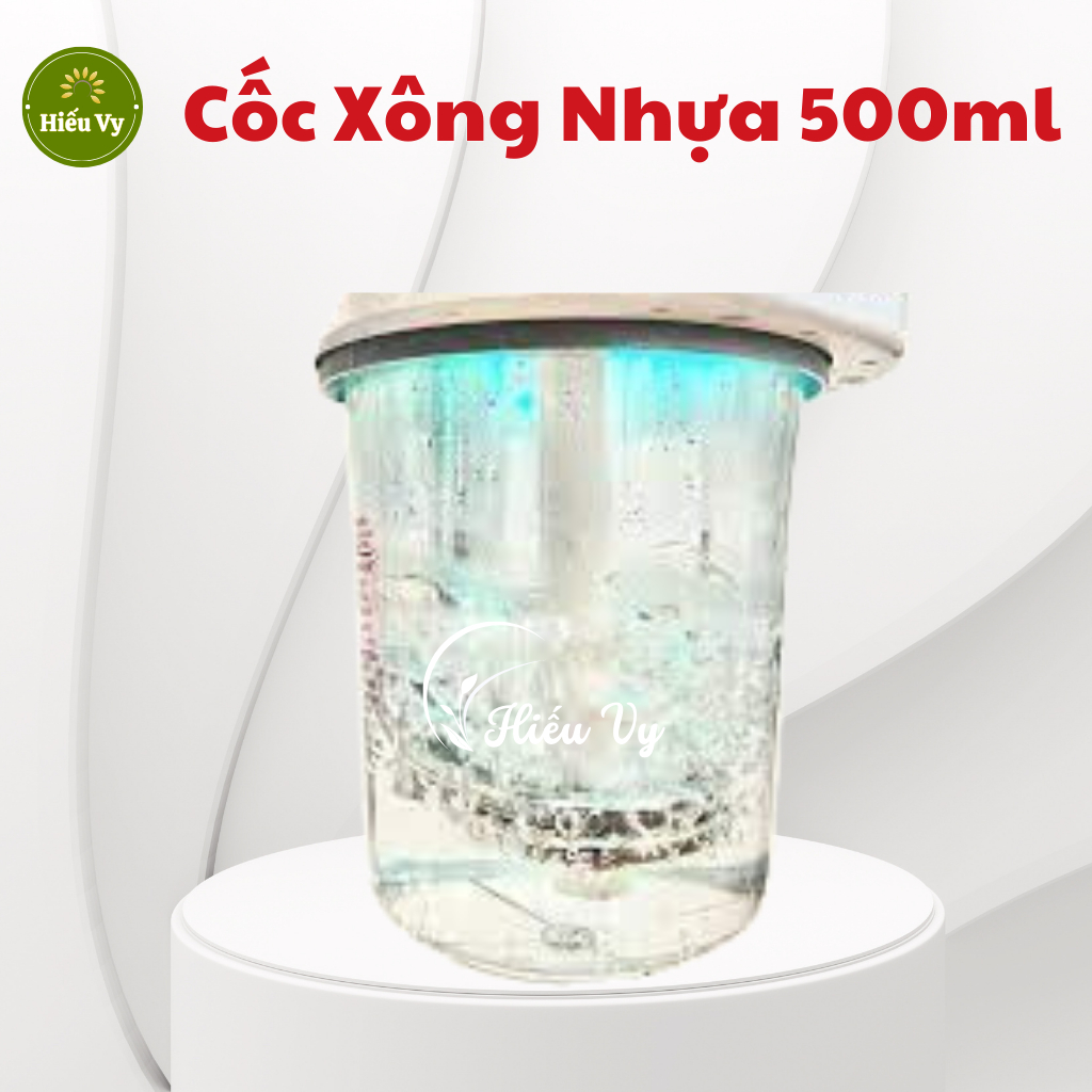 Cốc nhựa thay thế máy xông mặt 1 cần và 2 cần