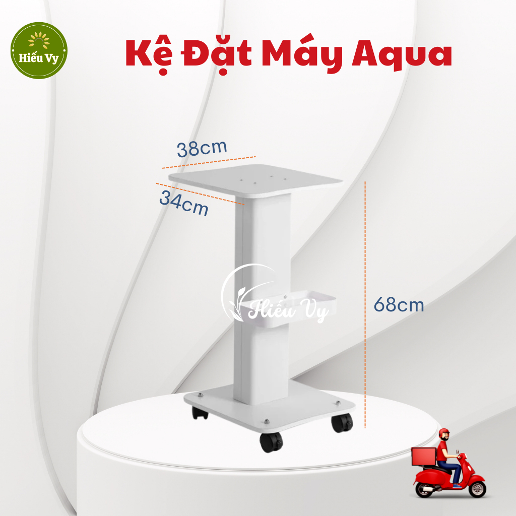 Kệ Aqua Đặt Máy 5in1 6in1 Có Bánh Xe Di Chuyển | Kệ Đựng Máy Chất Liệu Sắt Sơn Tĩnh Điện 38*35*69cm