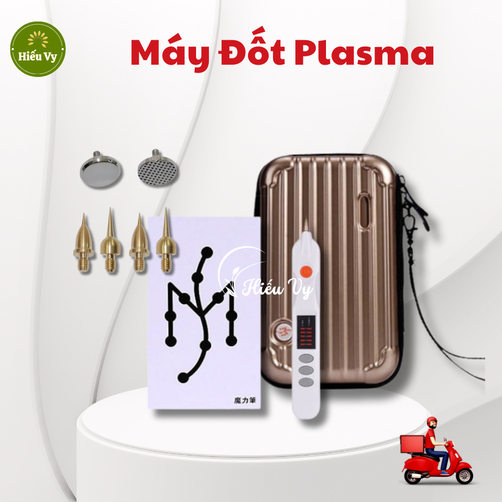 Máy Plasma nhấn mí, đốt nốt ruồi, mụn thịt, xóa nhăn | Máy đốt Plasma kèm hộp vali chắc chắn