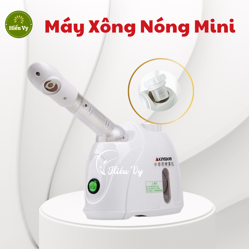 Máy xông nóng da mặt 1 cần mini xông khỏe, có ngăn chưa thảo dược cho spa và cá nhân