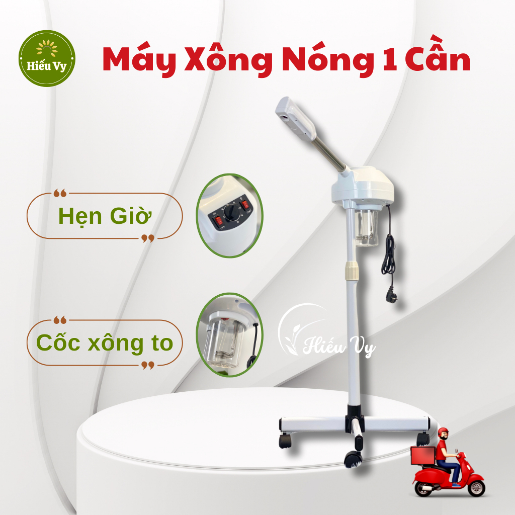 Máy xông 1 cần nóng DRW-01 có hẹn giờ tự ngắt | Máy xông mặt 1 cần cho spa chỉnh hẹn giờ