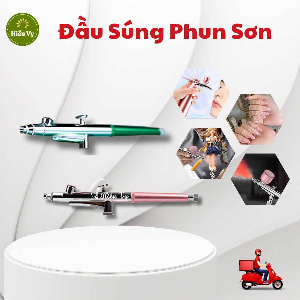Lẻ đầu súng phun sơn Nail Ombre, phun oxi  | Đầu thay thế máy phun sơn Ombre (không kèm bình)