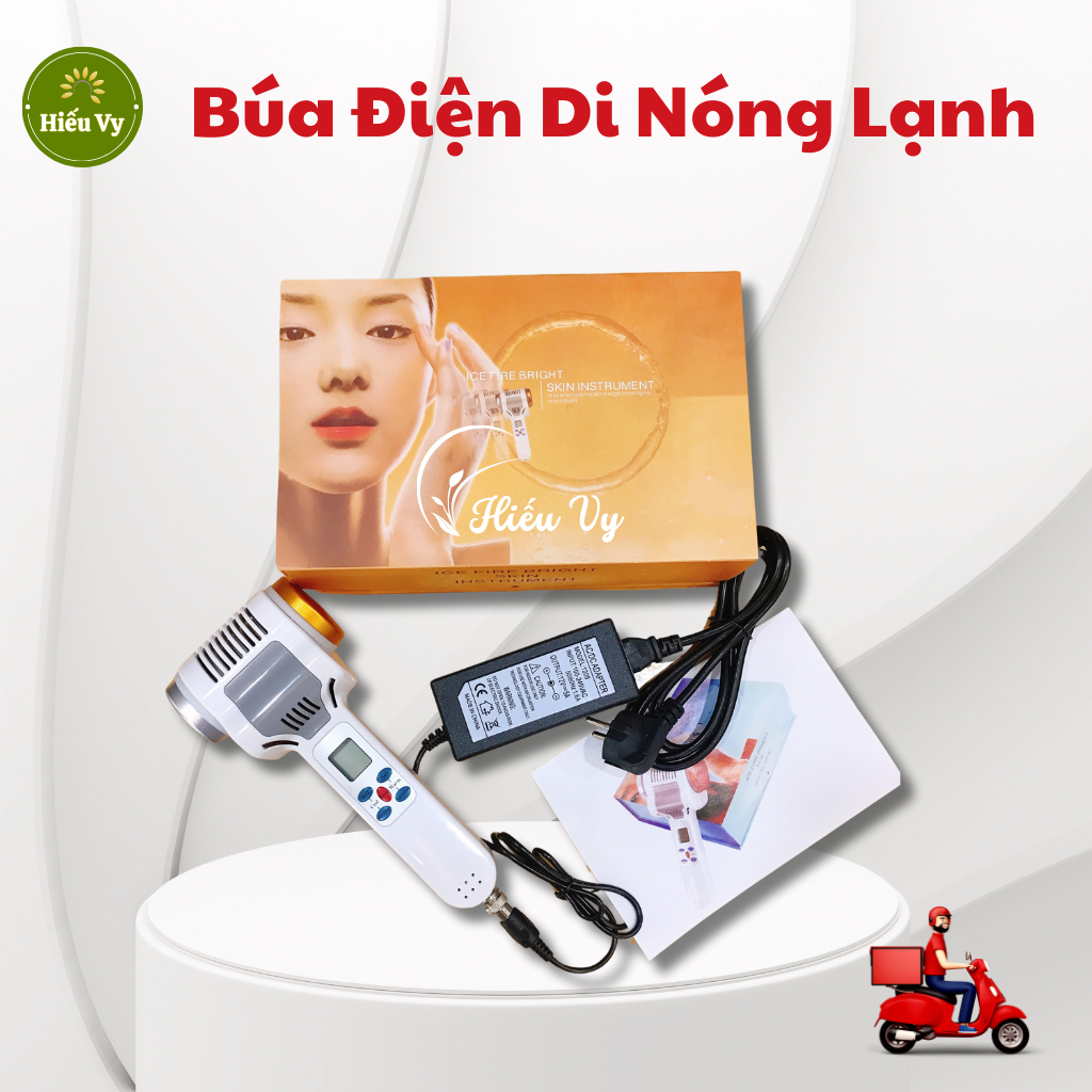 Búa Điện Di Nóng Lạnh Đẩy Tinh Chất Có Ánh Sáng Sinh Học l Búa Đầu Vàng Cao Cấp Bh 12 Tháng