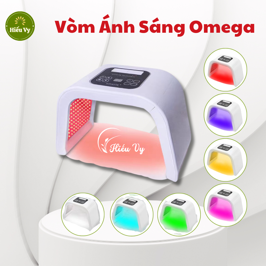 Vòm ánh sáng sinh học 7 màu Omega Light Hàn Quốc đầy đủ phụ kiện