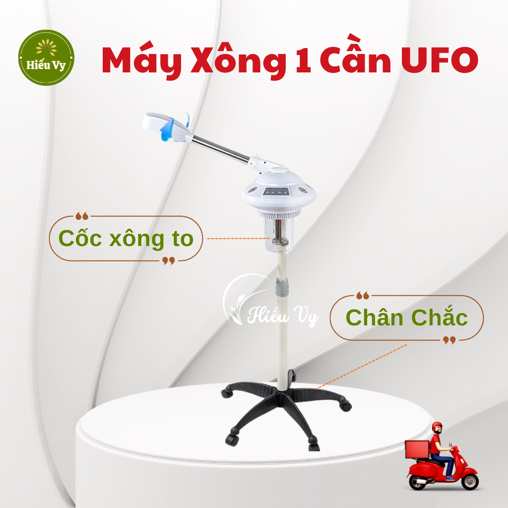 Máy Xông Nóng 1 Cần UFO-21 Chân Nhện Chắc Chắn | Máy Xông 1 Càng Nóng Đĩa Bay Cho Spa/TMV