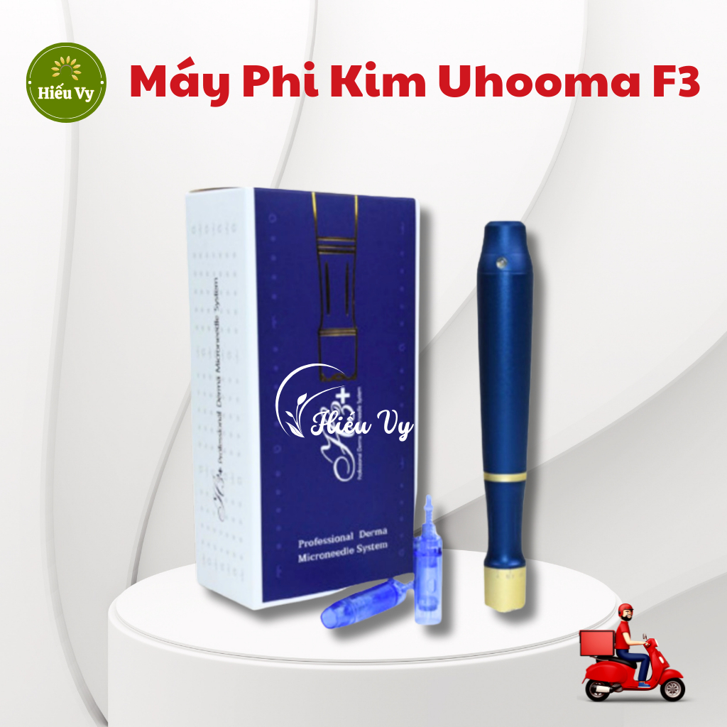 Máy phi kim Uhooma F3 chính hãng tích điện kèm 2 kim nano | Máy cấy tảo, cấy phấn, cấy tinh chất cho spa