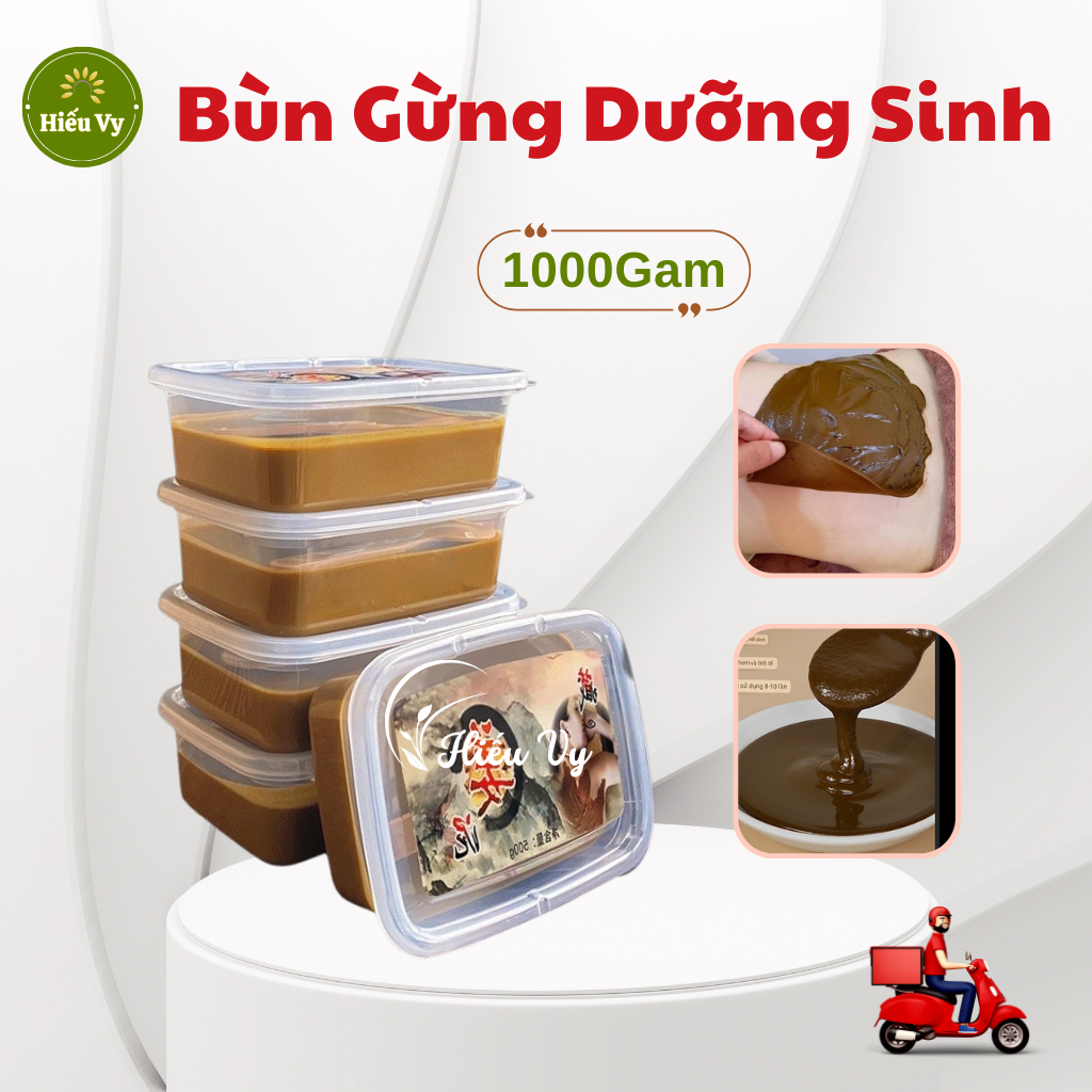 Bùn Gừng giảm béo dưỡng sinh 1kg | Bùn Gừng giảm đau mỏi vay gáy xương khớp