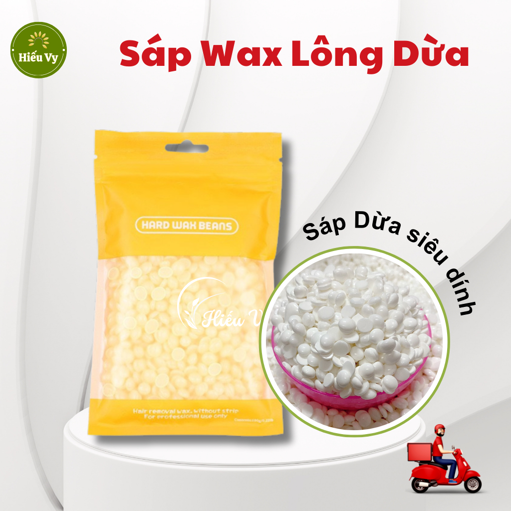Gói 100g/500g/1kg sáp wax lông Dừa siêu bám dính