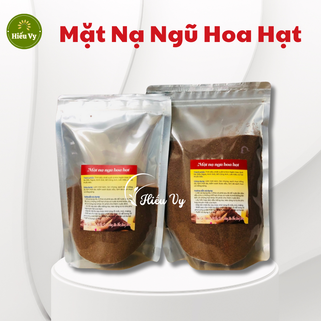 Mặt nạ Ngũ Hoa Hạt cấp ẩm, giảm mụn và dưỡng trắng sáng da | Mặt nạ ngũ hoa hạt to, mặt nạ ngũ hoa hạt nhỏ