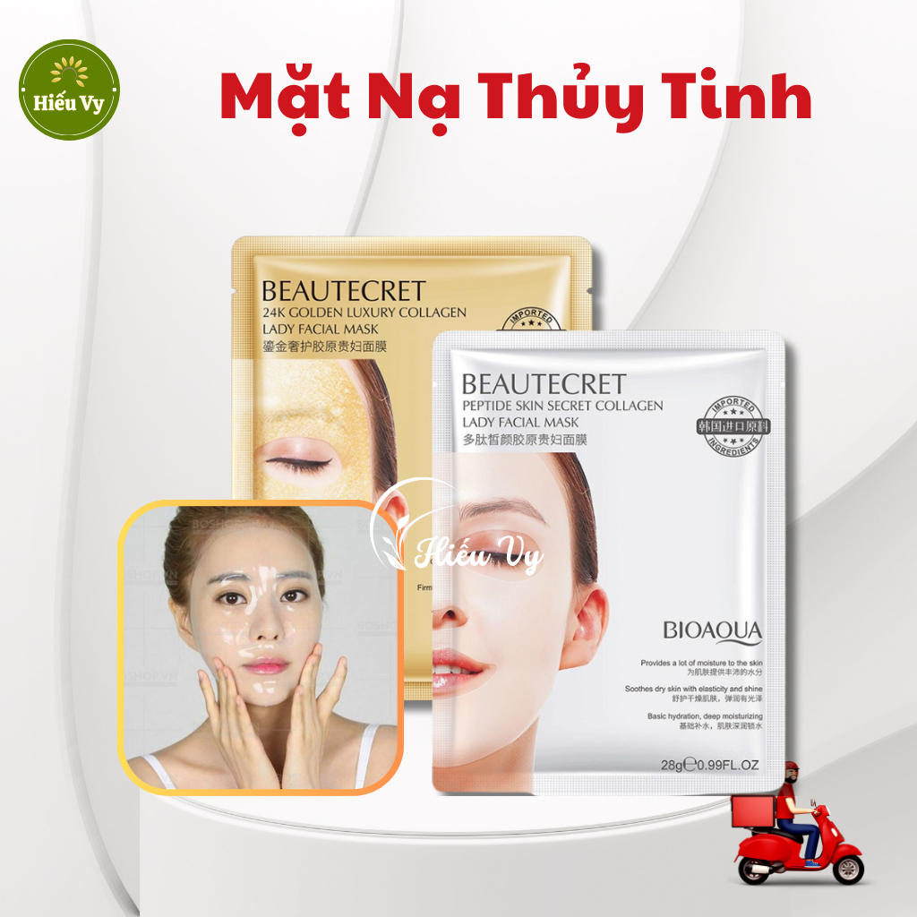 Combo 10 Mask Thuỷ Tinh Collagen Cấp Ẩm, Dưỡng Trắng Sáng Da, Trẻ Hoá Da Mặt