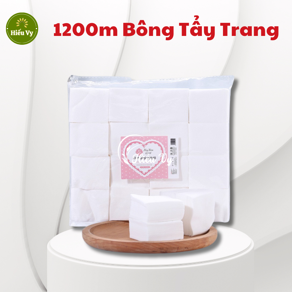 Bông Tẩy Trang Cắt Sẵn 1200 Miếng