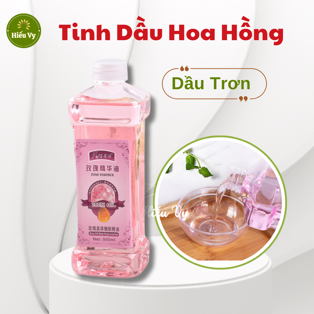 Tinh Dầu Massage Body Hoa Hồng Thơm Dịu 500ml/750ml | Dầu Matxa Body Spa Trơn