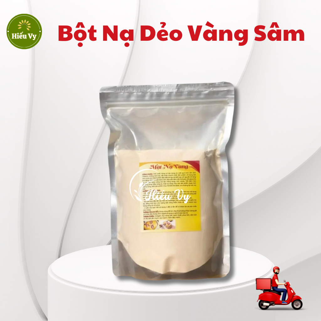 Bột mặt nạ dẻo Vàng Collagen 100gam/500gam dưỡng sáng da, tăng đàn hồi da